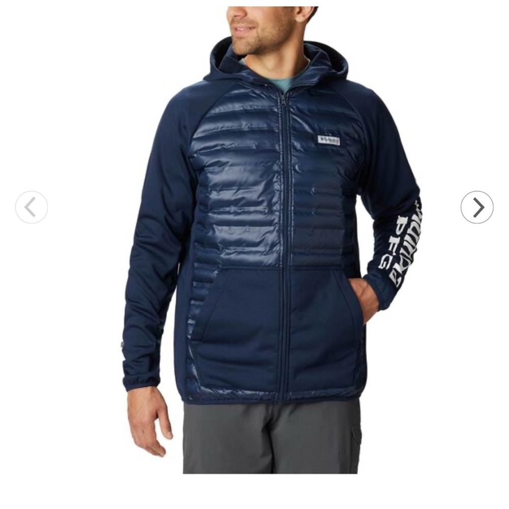 COLUMBIA Men's PFG Terminal Black Hybrid Jacket